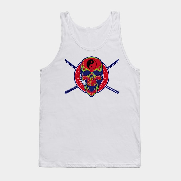 Skull of tai chi N°1 Tank Top by couleur365